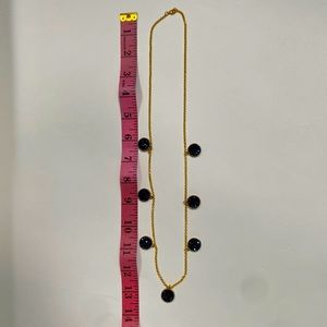 Anthropologie sparkly deep blue necklace